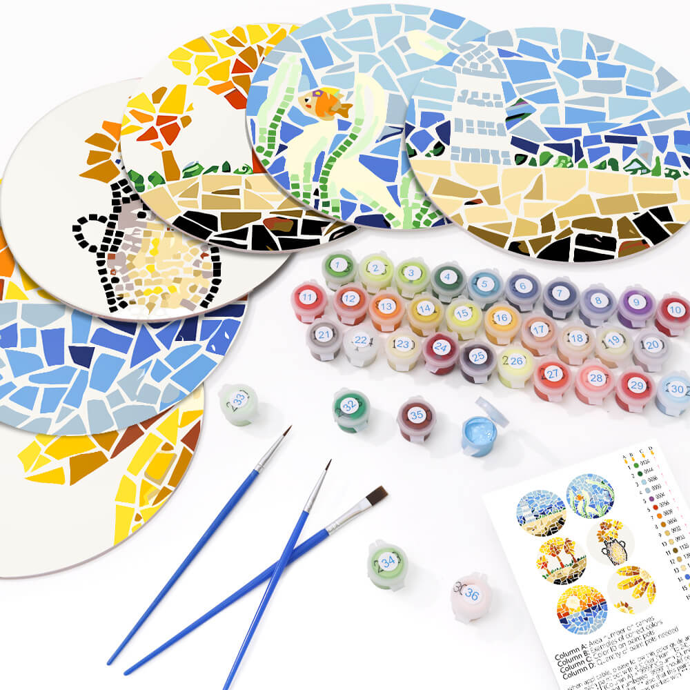 
Paint by Numbers - Placemats | Countryside