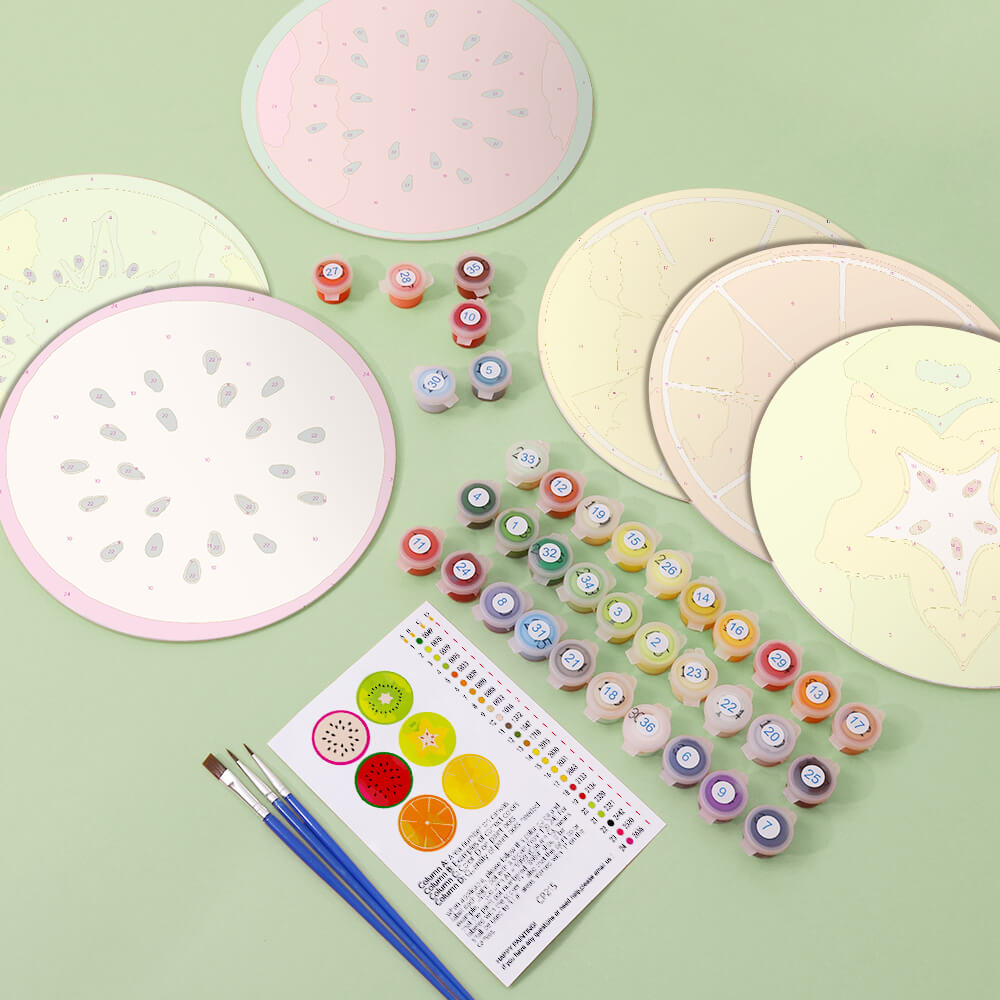 
Paint by Numbers - Placemats | Fruit