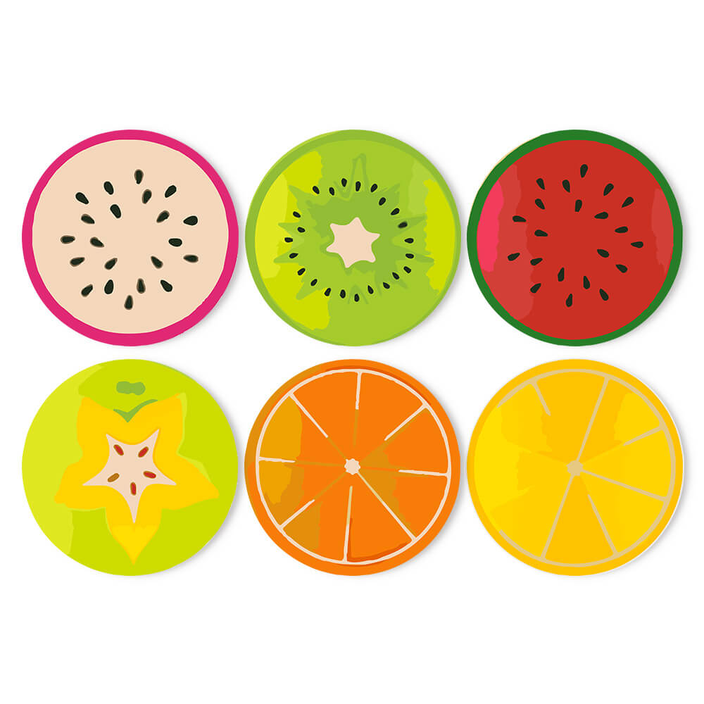 
Paint by Numbers - Placemats | Fruit