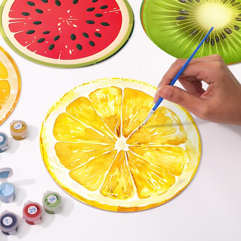 
Paint by Numbers - Placemats | Fruits