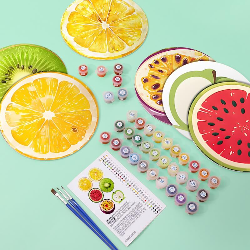 
Paint by Numbers - Placemats | Fruits