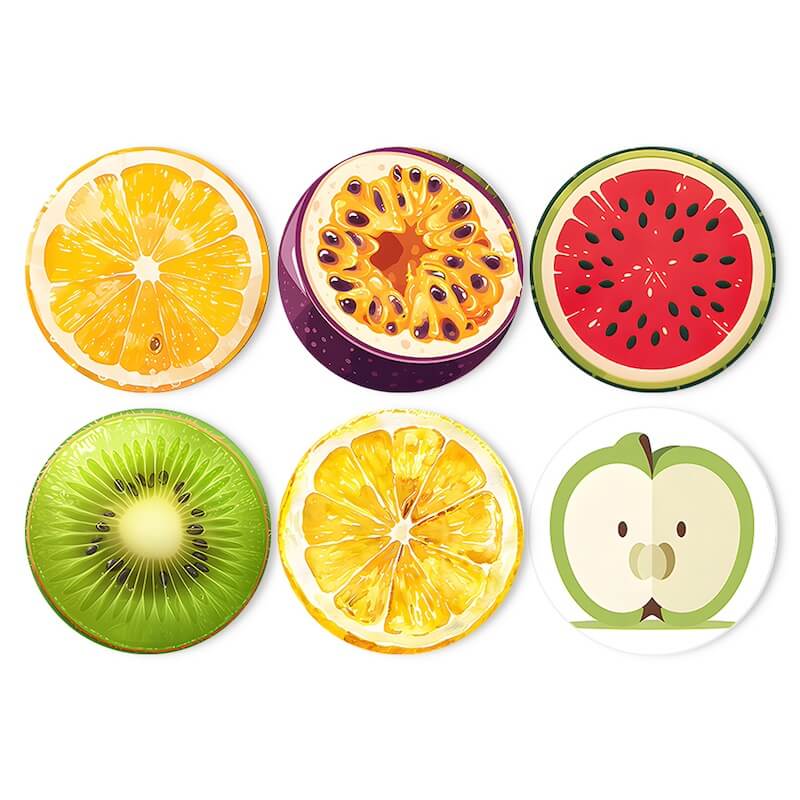 
Paint by Numbers - Placemats | Fruits