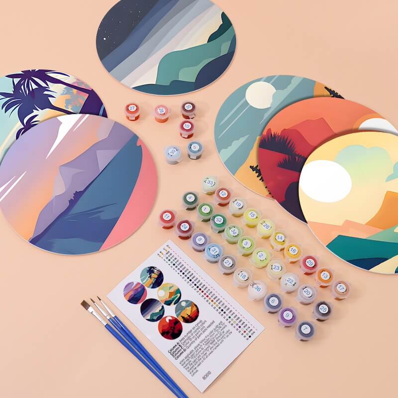
Paint by Numbers - Placemats | Golden hour