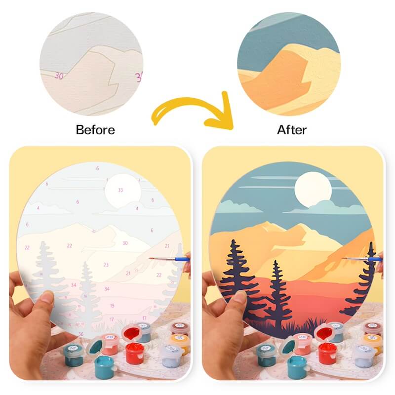 
Paint by Numbers - Placemats | Golden hour