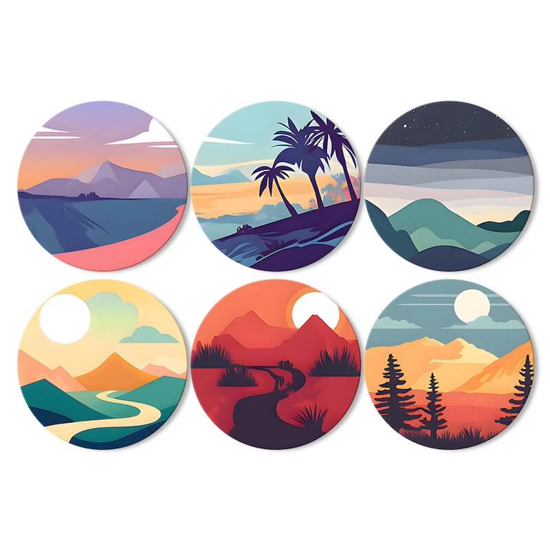 
Paint by Numbers - Placemats | Golden hour