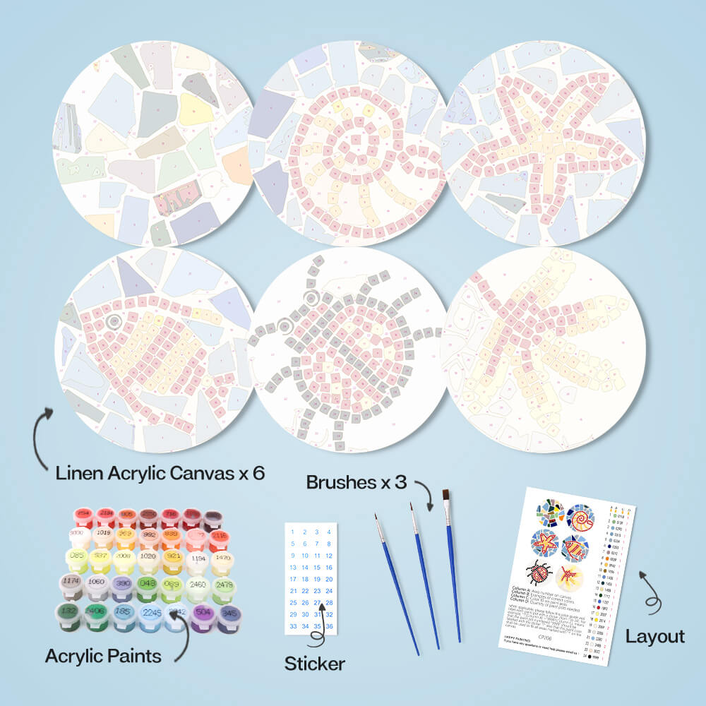 
Paint by Numbers - Placemats | Mosaic