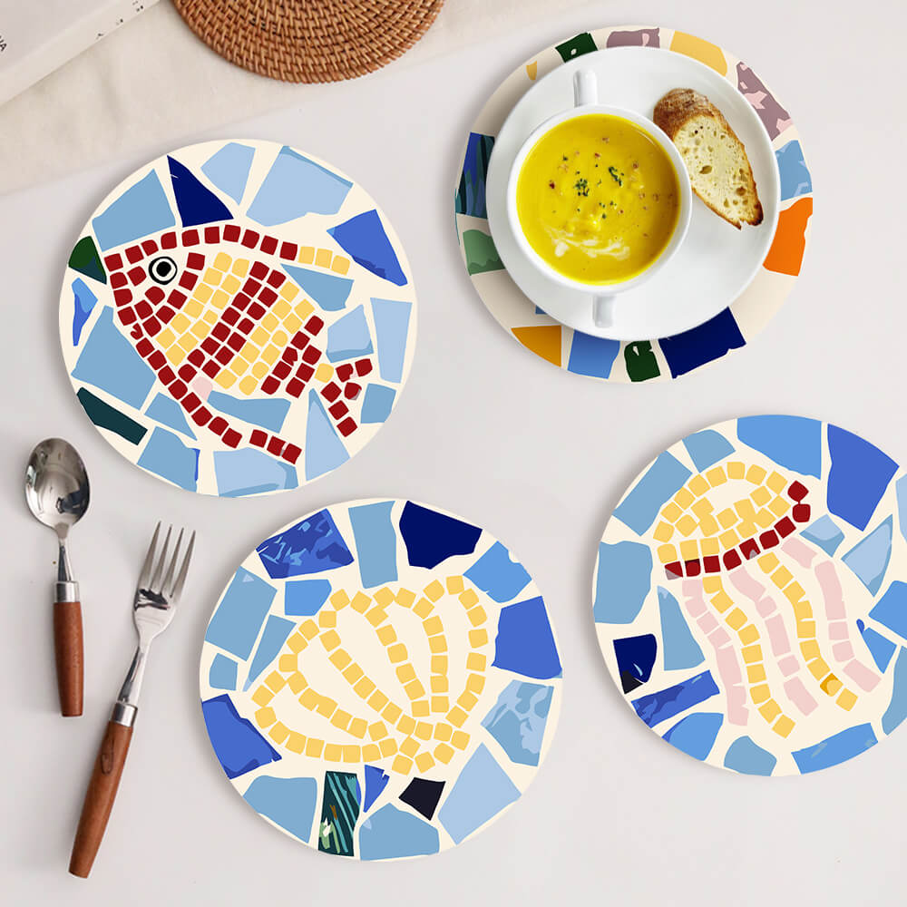 
Paint by Numbers - Placemats | Ocean Mosaic