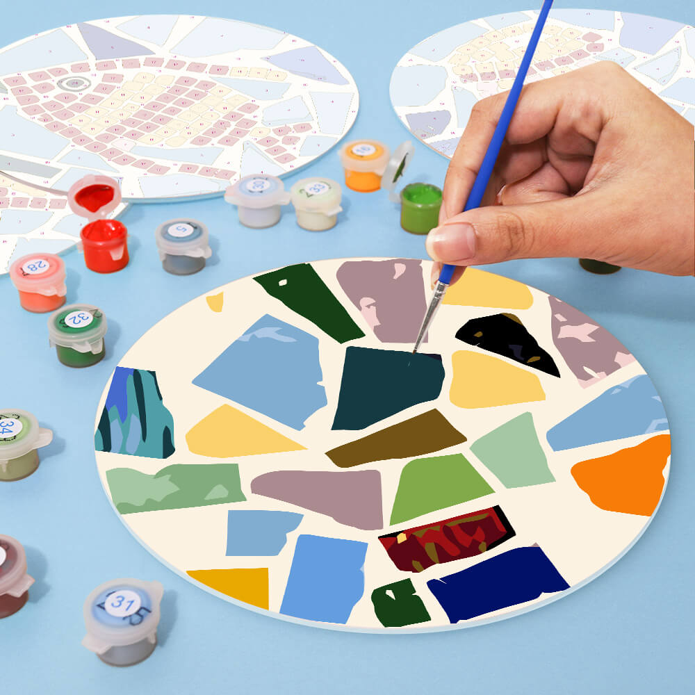 
Paint by Numbers - Placemats | Ocean Mosaic