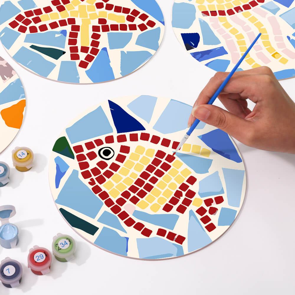 
Paint by Numbers - Placemats | Ocean Mosaic