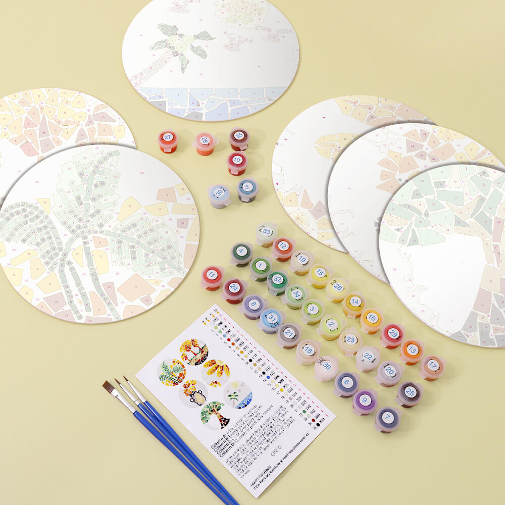 
Paint by Numbers - Placemats | Plants
