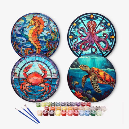 Paint by Numbers - Placemats | Sea animals