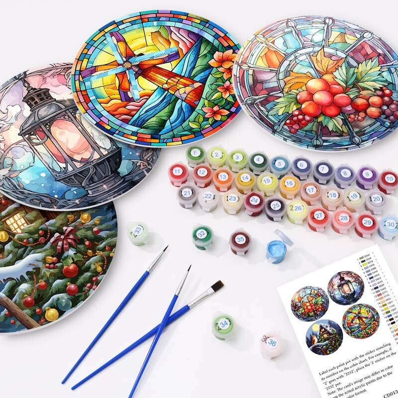 
Paint by Numbers - Placemats | Winter time