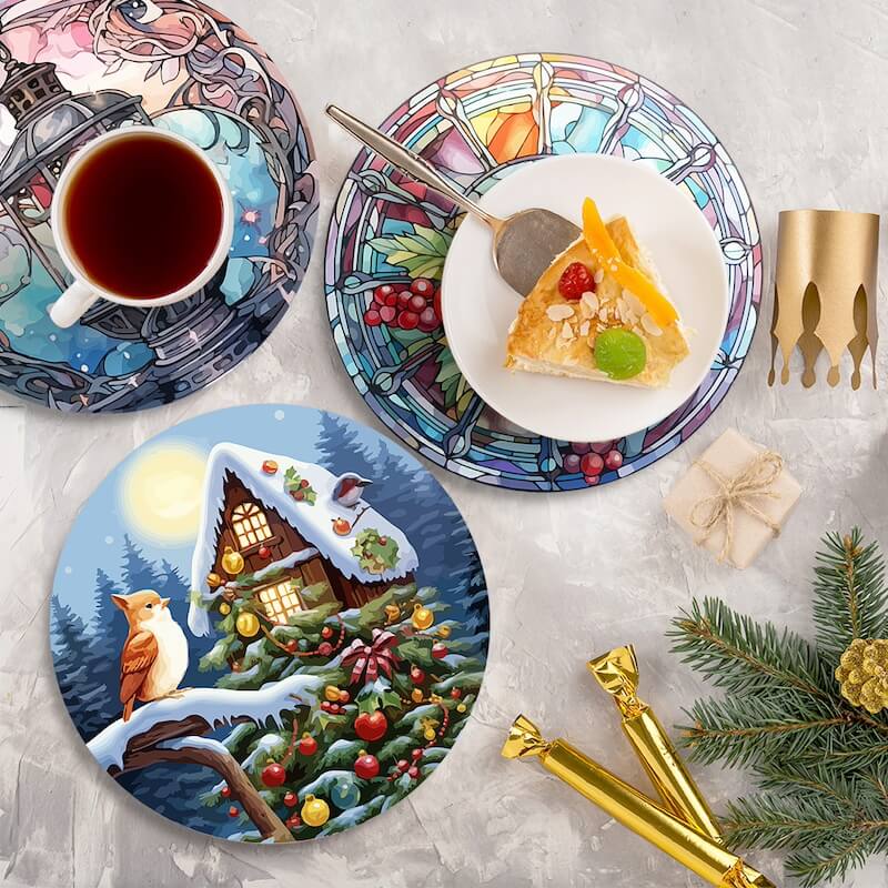 
Paint by Numbers - Placemats | Winter time