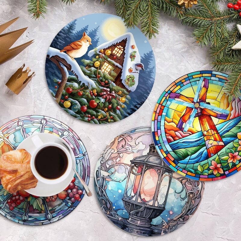 
Paint by Numbers - Placemats | Winter time