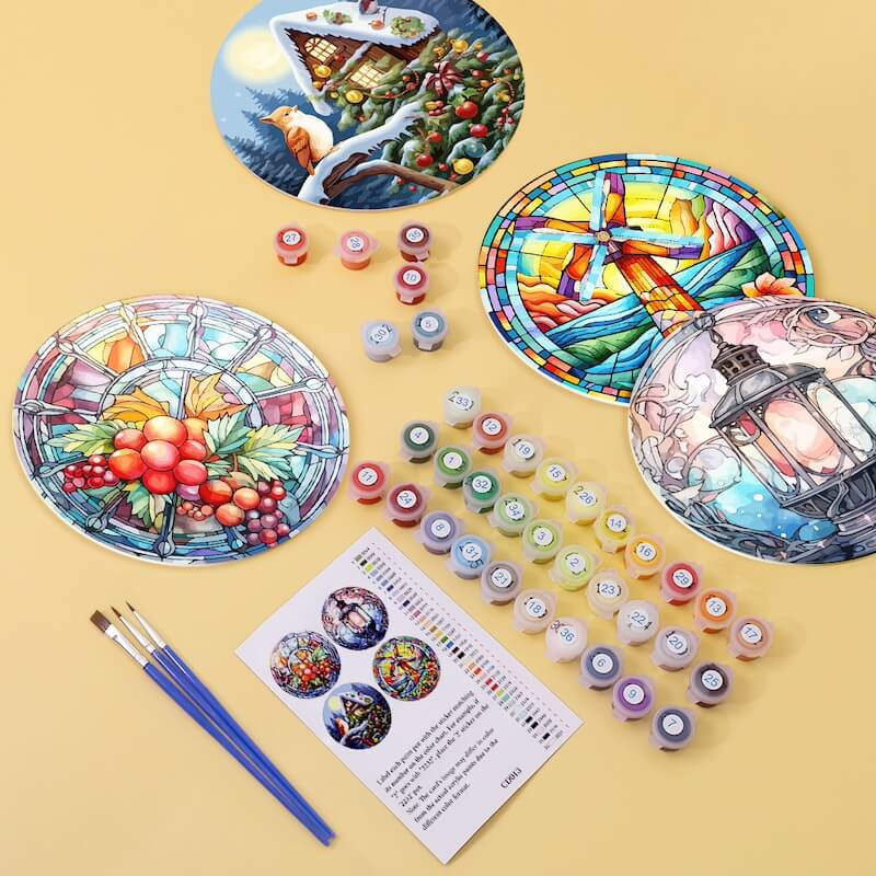 
Paint by Numbers - Placemats | Winter time
