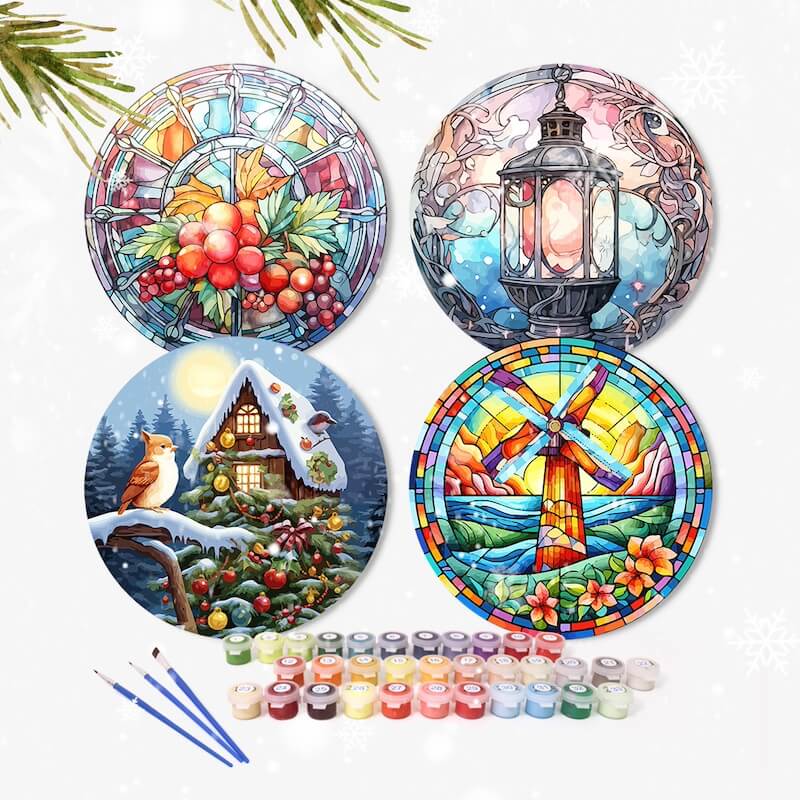 
Paint by Numbers - Placemats | Winter time