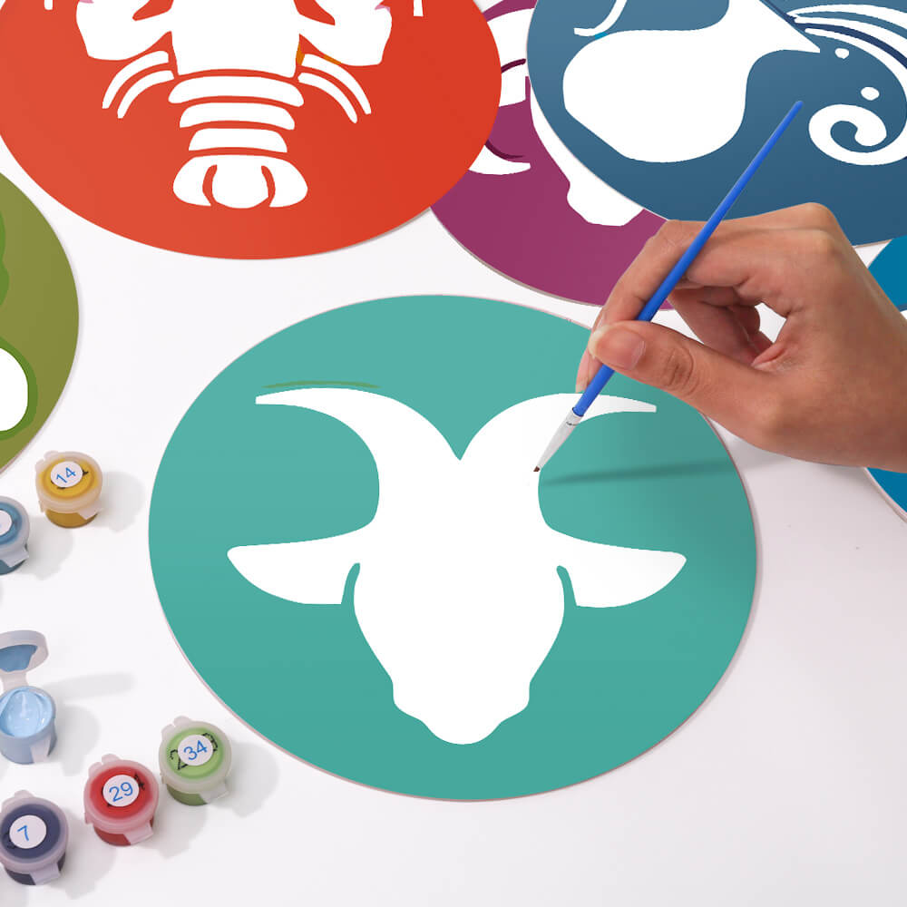 
Paint by Numbers - Placemats | Zodiac