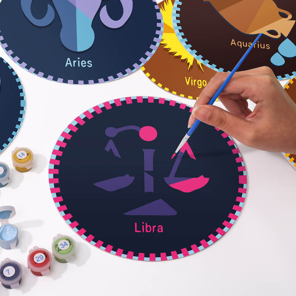 
Paint by Numbers - Placemats | Zodiac Signs