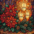 Paint by Numbers - Poinsettias and Candlelight