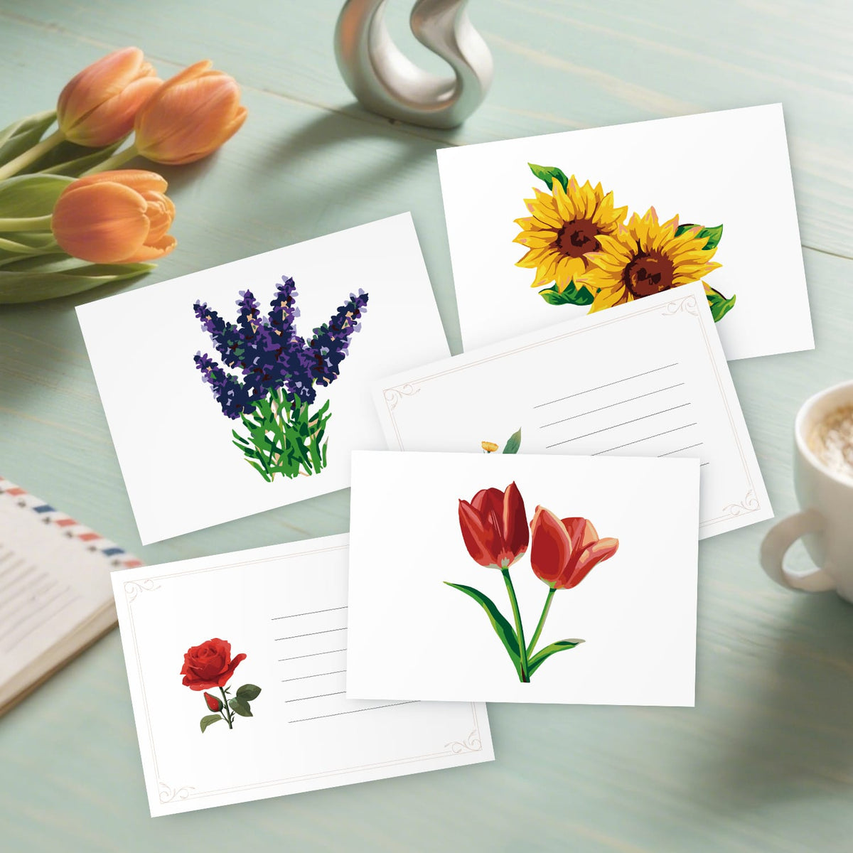 
Paint by Numbers – Postcard | Blooming Florals