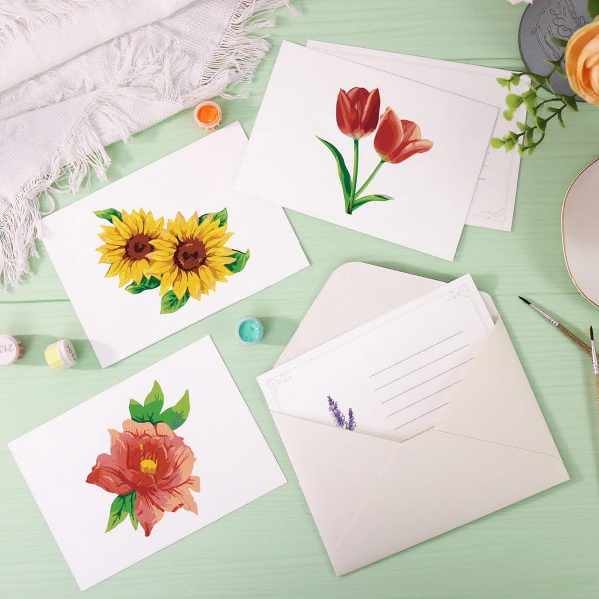 
Paint by Numbers – Postcard | Blooming Florals