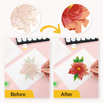 Paint by Numbers – Postcard | Blooming Florals