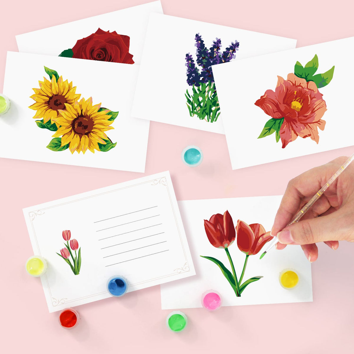 
Paint by Numbers – Postcard | Blooming Florals