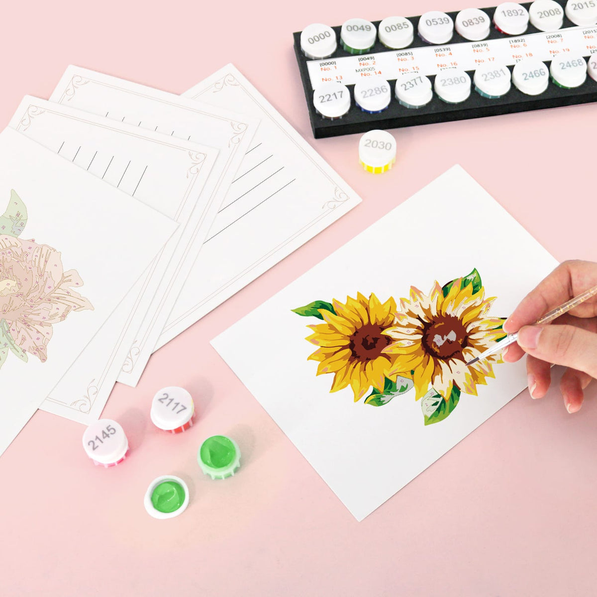 
Paint by Numbers – Postcard | Blooming Florals