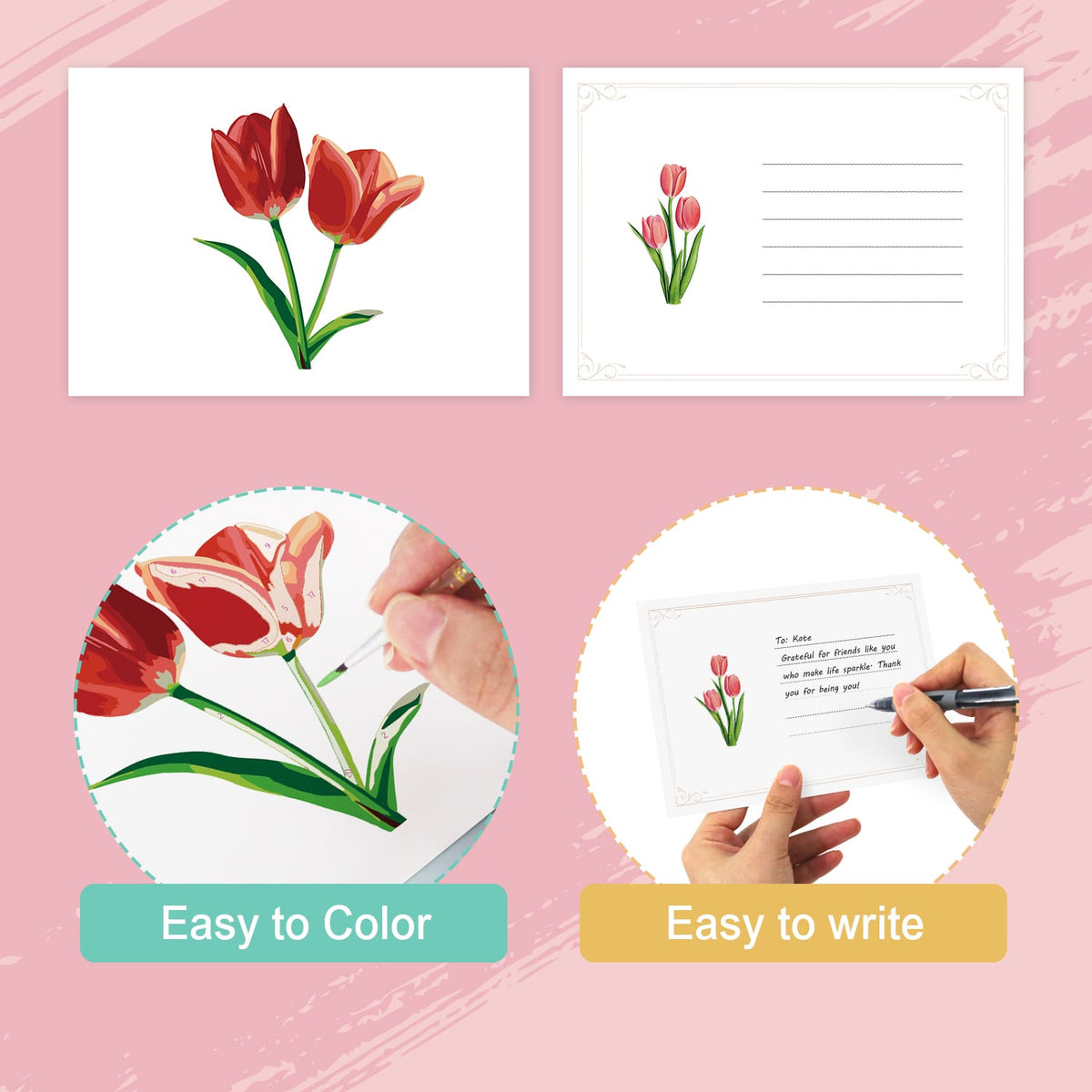 
Paint by Numbers – Postcard | Blooming Florals