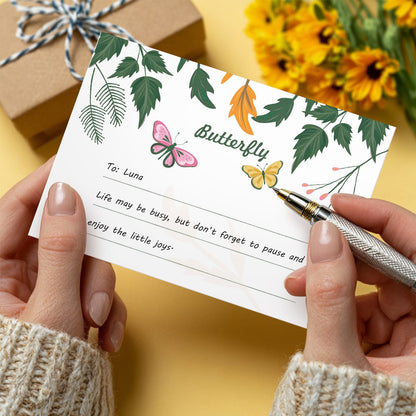 Paint by Numbers – Postcard | Butterflies & Blooms