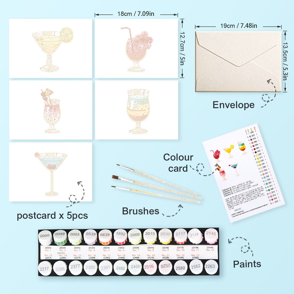 Paint by Numbers – Postcard | Cocktail Hour