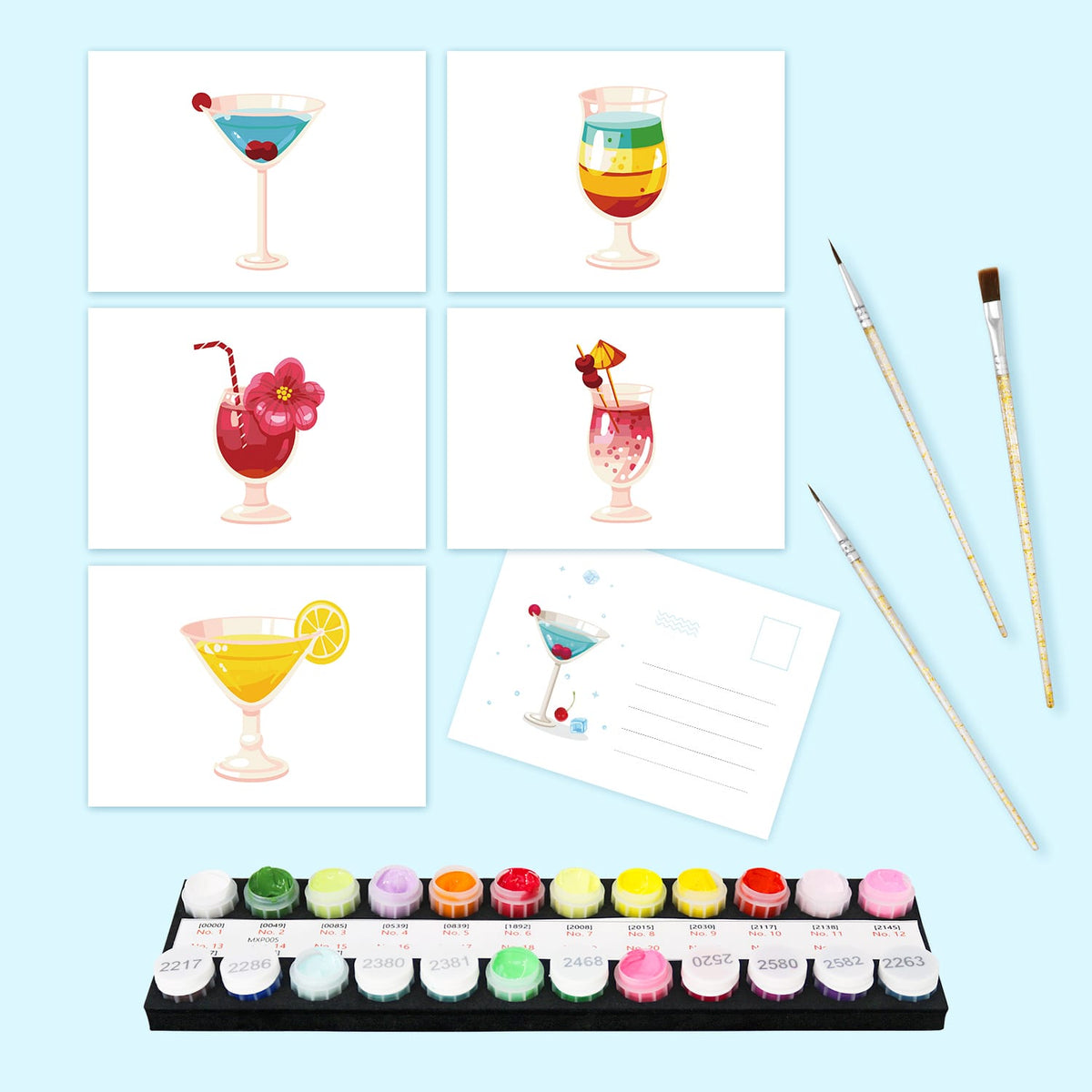 
Paint by Numbers – Postcard | Cocktail Hour