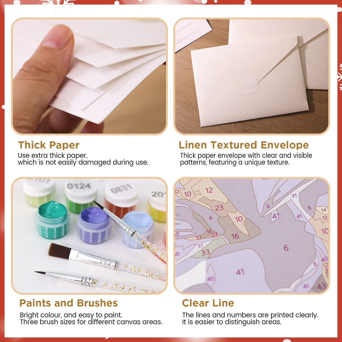 
Paint by Numbers – Postcard | Merry Christmas