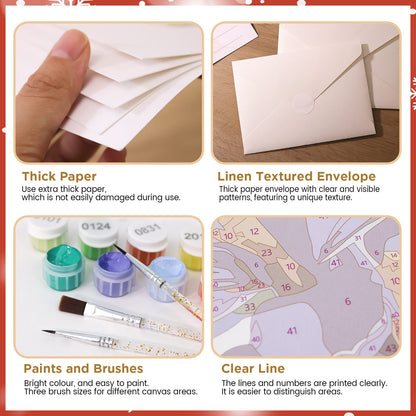 Paint by Numbers – Postcard | Merry Christmas