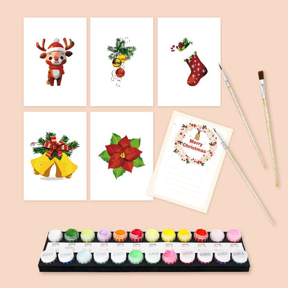 Paint by Numbers – Postcard | Merry Christmas