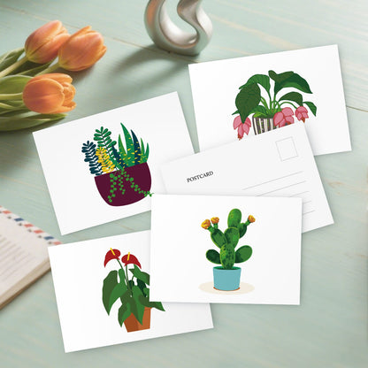 Paint by Numbers – Postcard | Potted Plants