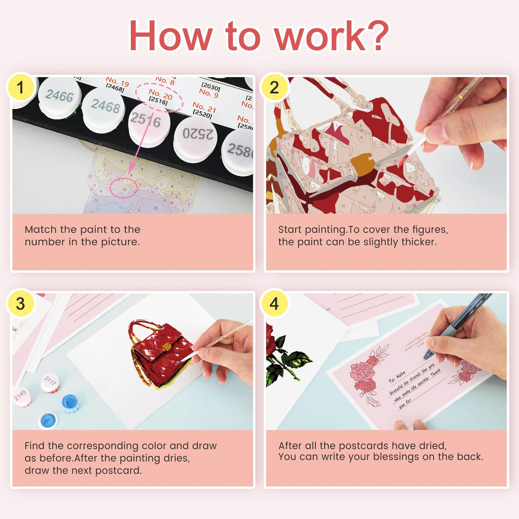 Paint by Numbers – Postcard | Red Glamour