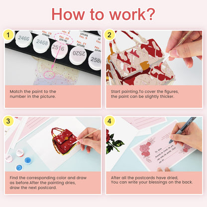Paint by Numbers – Postcard | Red Glamour