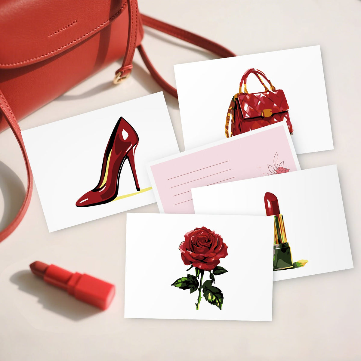 
Paint by Numbers – Postcard | Red Glamour