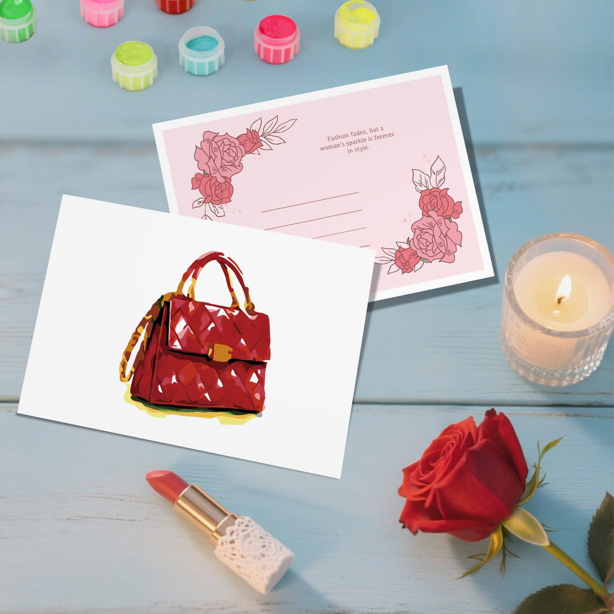 
Paint by Numbers – Postcard | Red Glamour