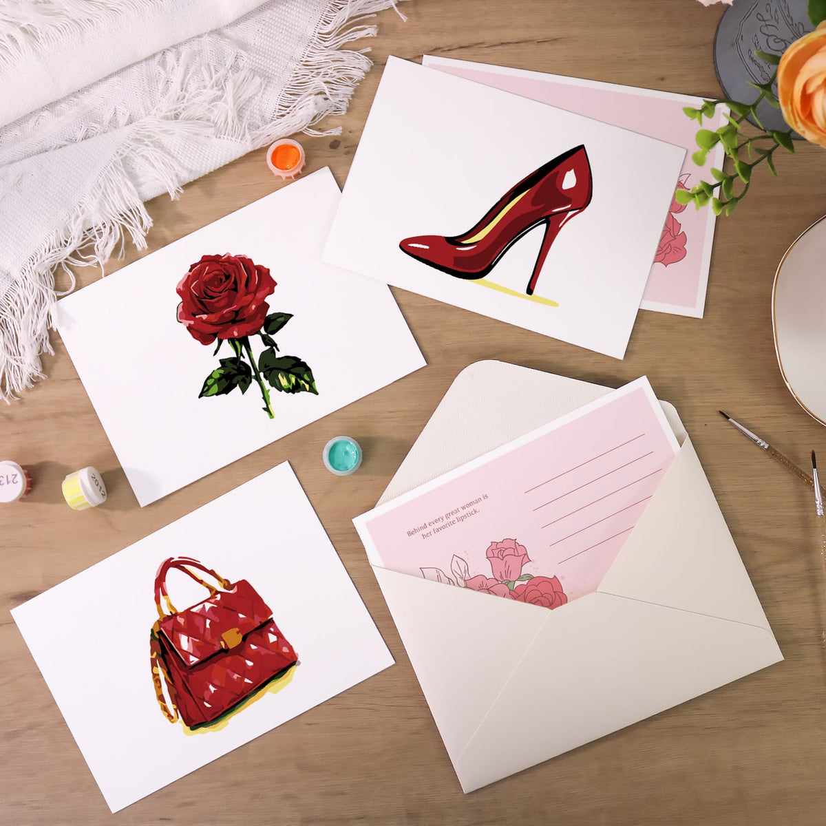 
Paint by Numbers – Postcard | Red Glamour