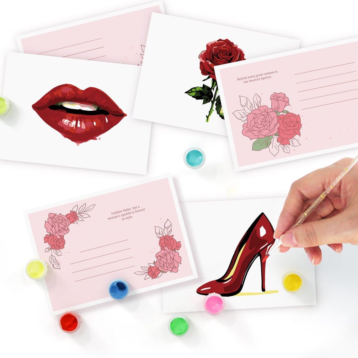 
Paint by Numbers – Postcard | Red Glamour