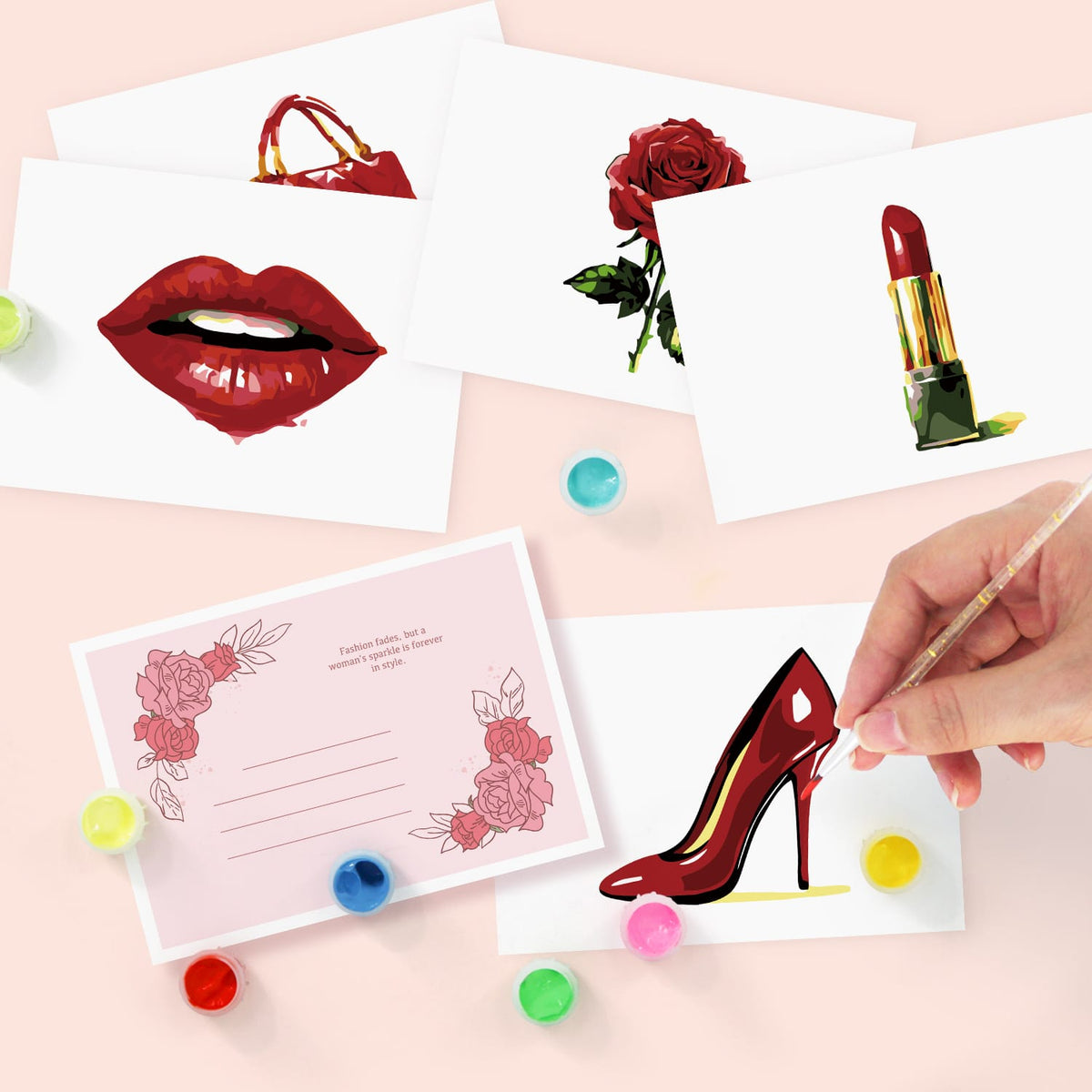 
Paint by Numbers – Postcard | Red Glamour