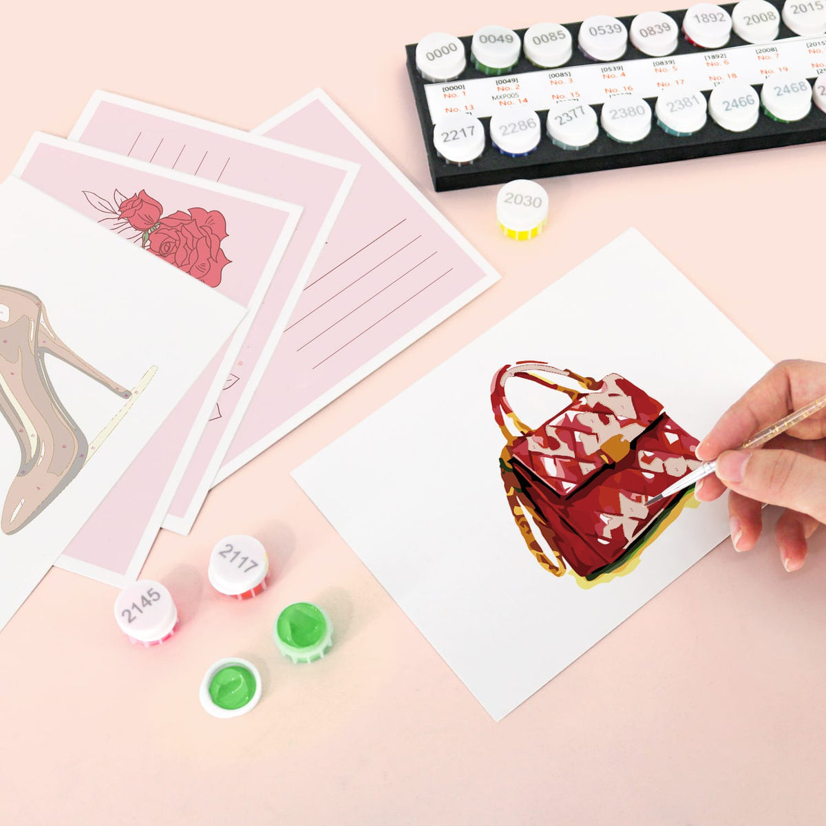 
Paint by Numbers – Postcard | Red Glamour