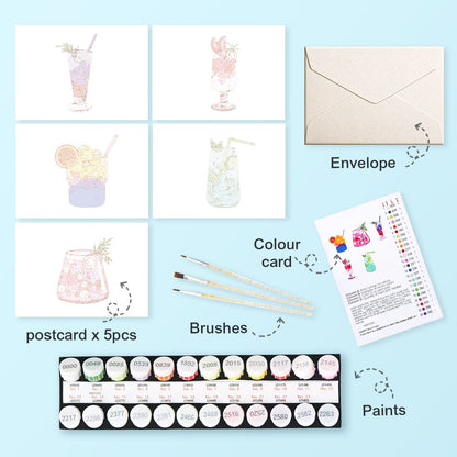 Paint by Numbers – Postcard | Summer Sips