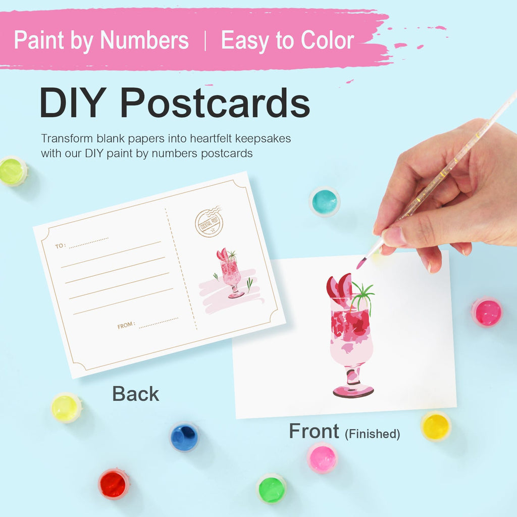 Paint by Numbers – Postcard | Summer Sips