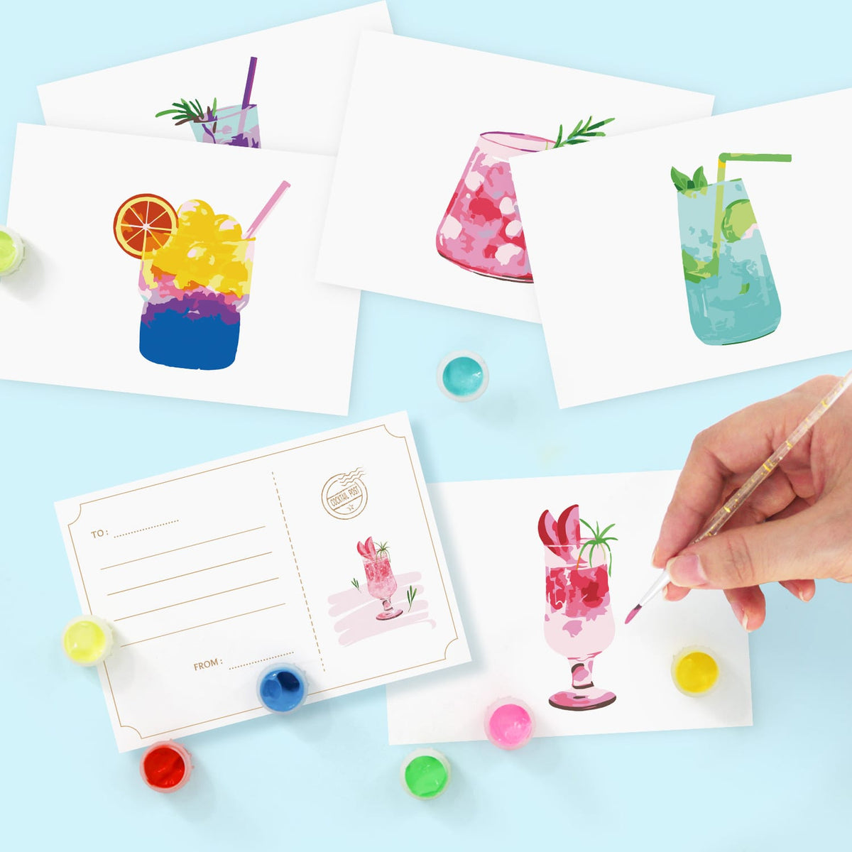 
Paint by Numbers – Postcard | Summer Sips