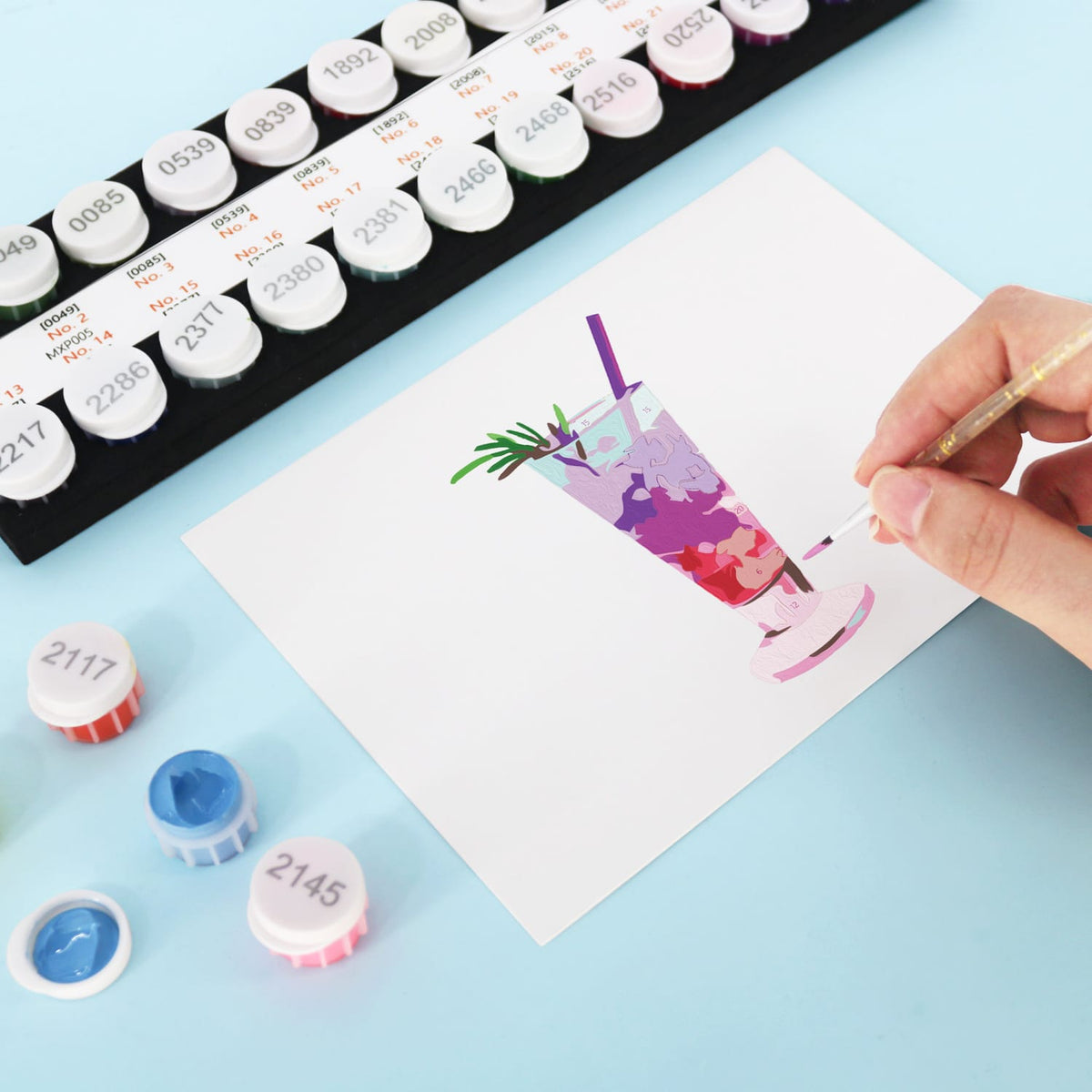 
Paint by Numbers – Postcard | Summer Sips