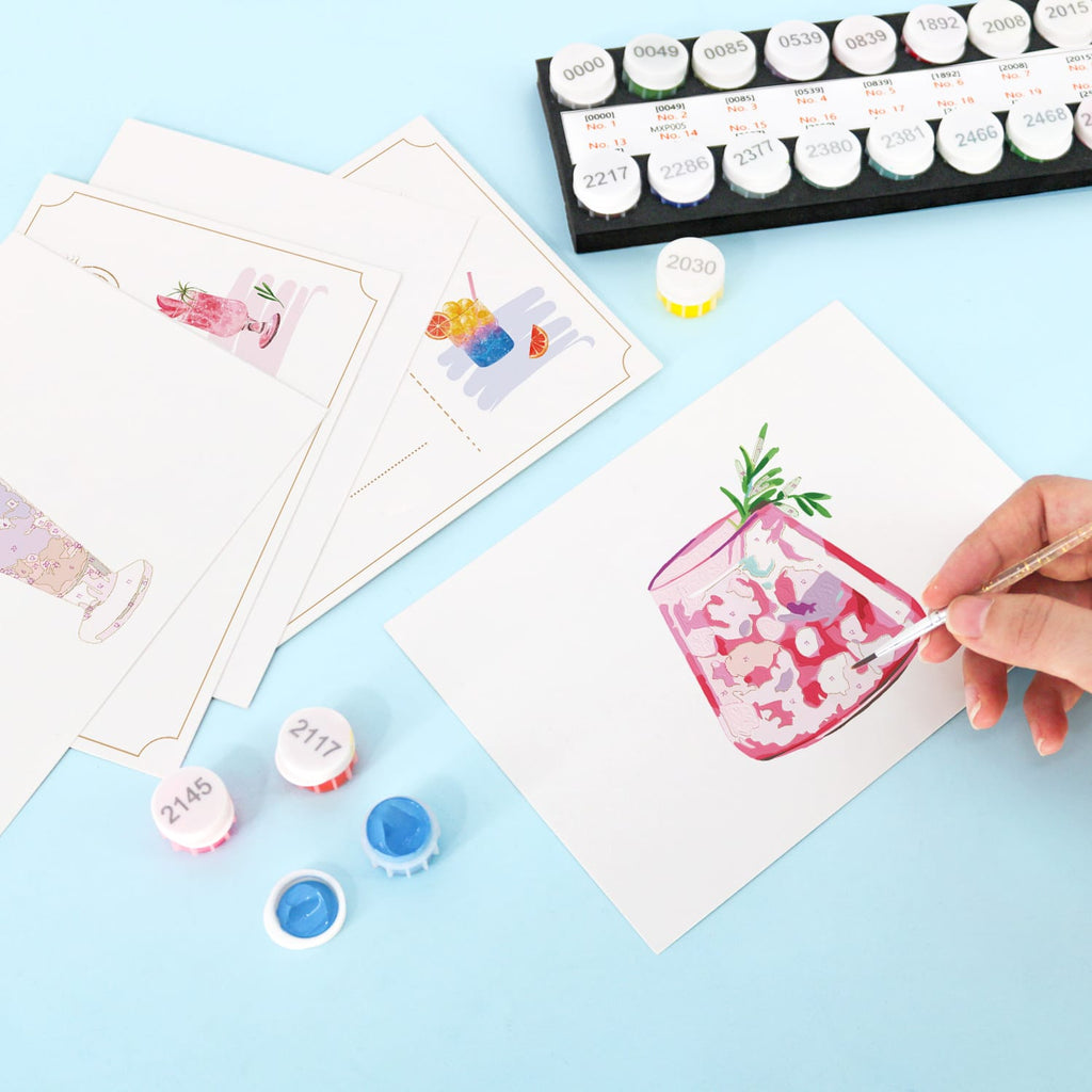 Paint by Numbers – Postcard | Summer Sips