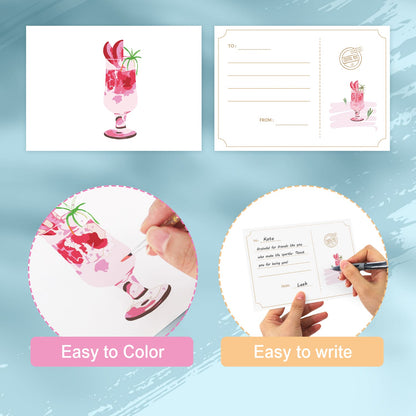 Paint by Numbers – Postcard | Summer Sips